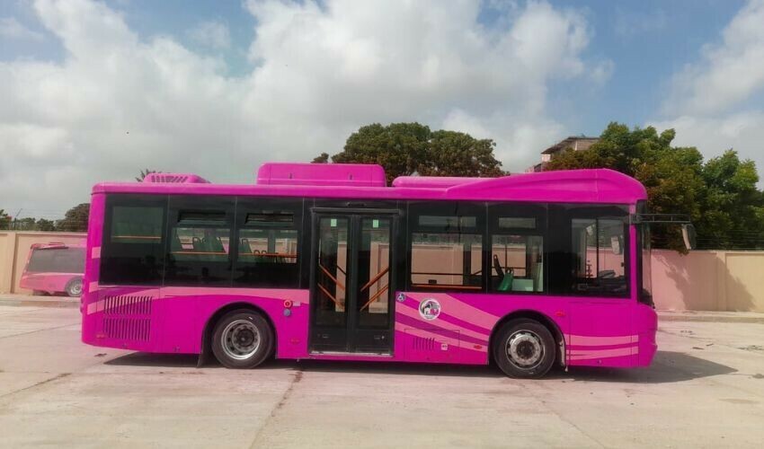 sindh-government-launches-exclusive-pink-bus-service-for-women-in-karachi