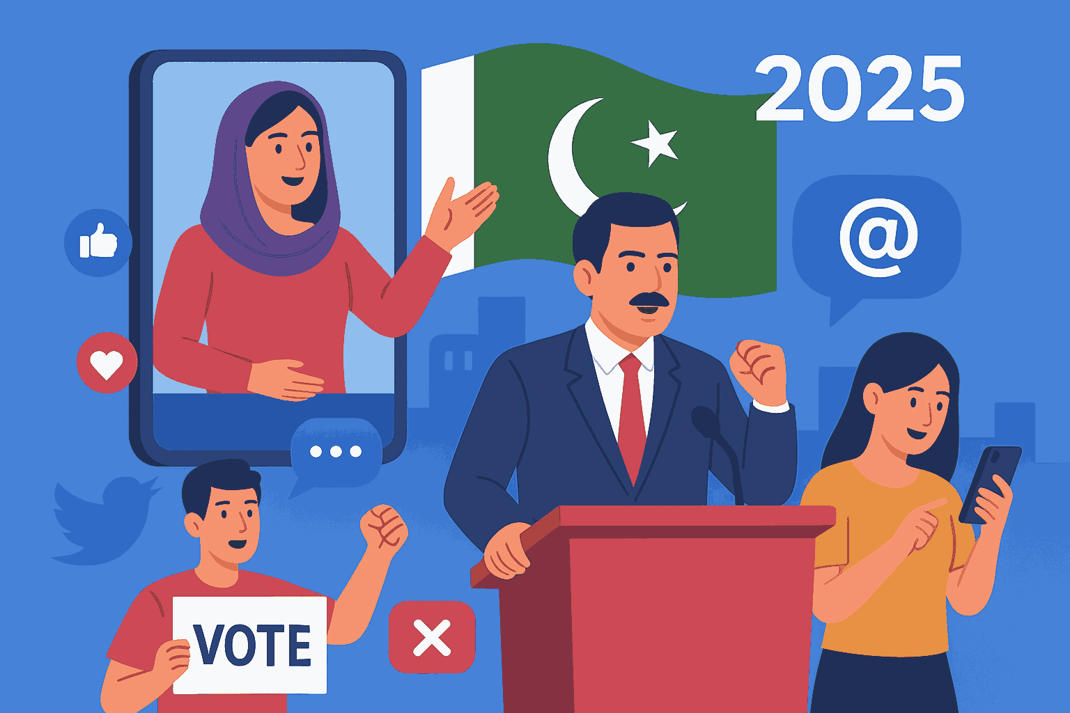 The Impact of Social Media on Political Campaigns in Pakistan: A 2025 Outlook