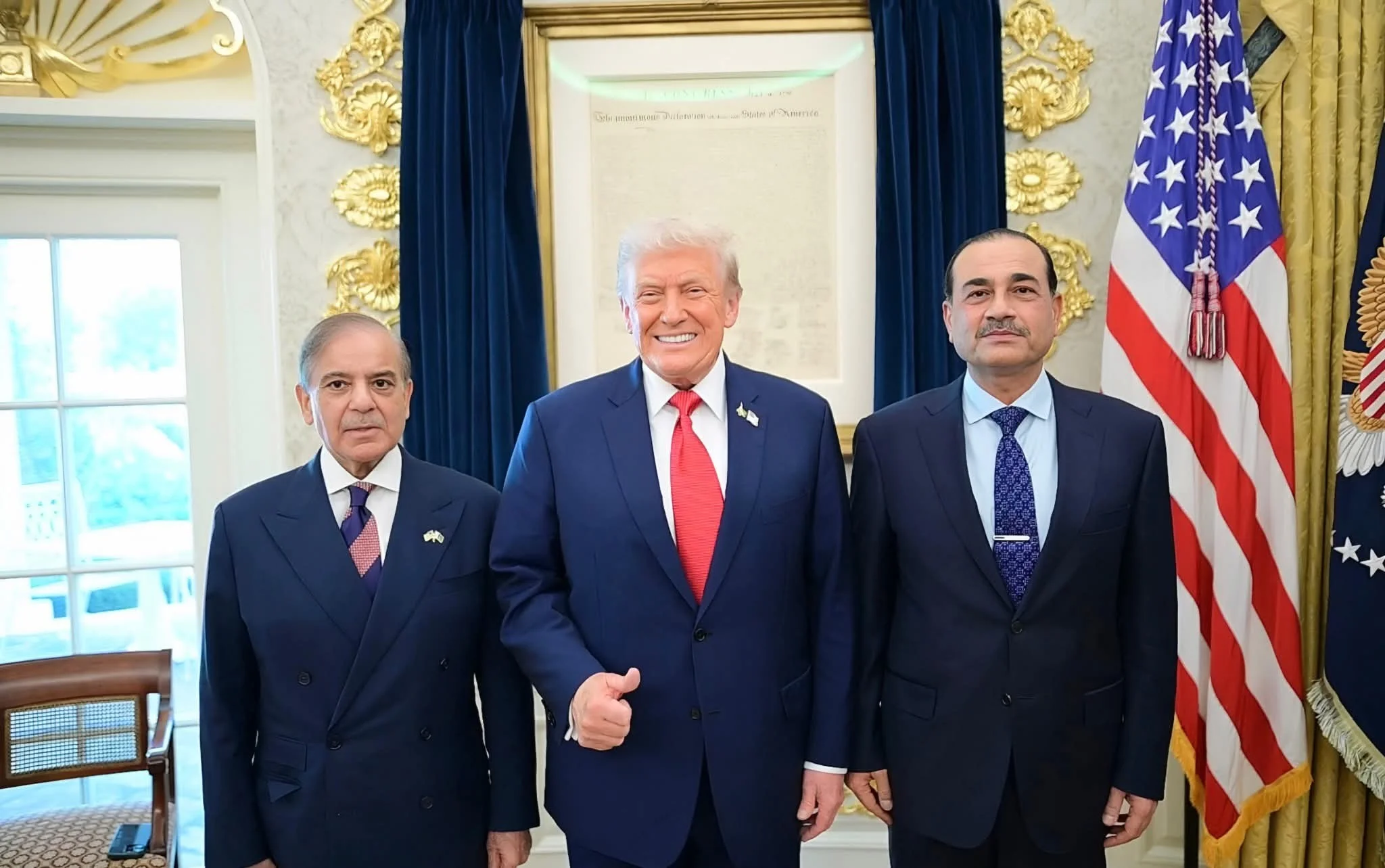 “Great people,” says Donald Trump, applauding Pakistan’s leadership role in talks