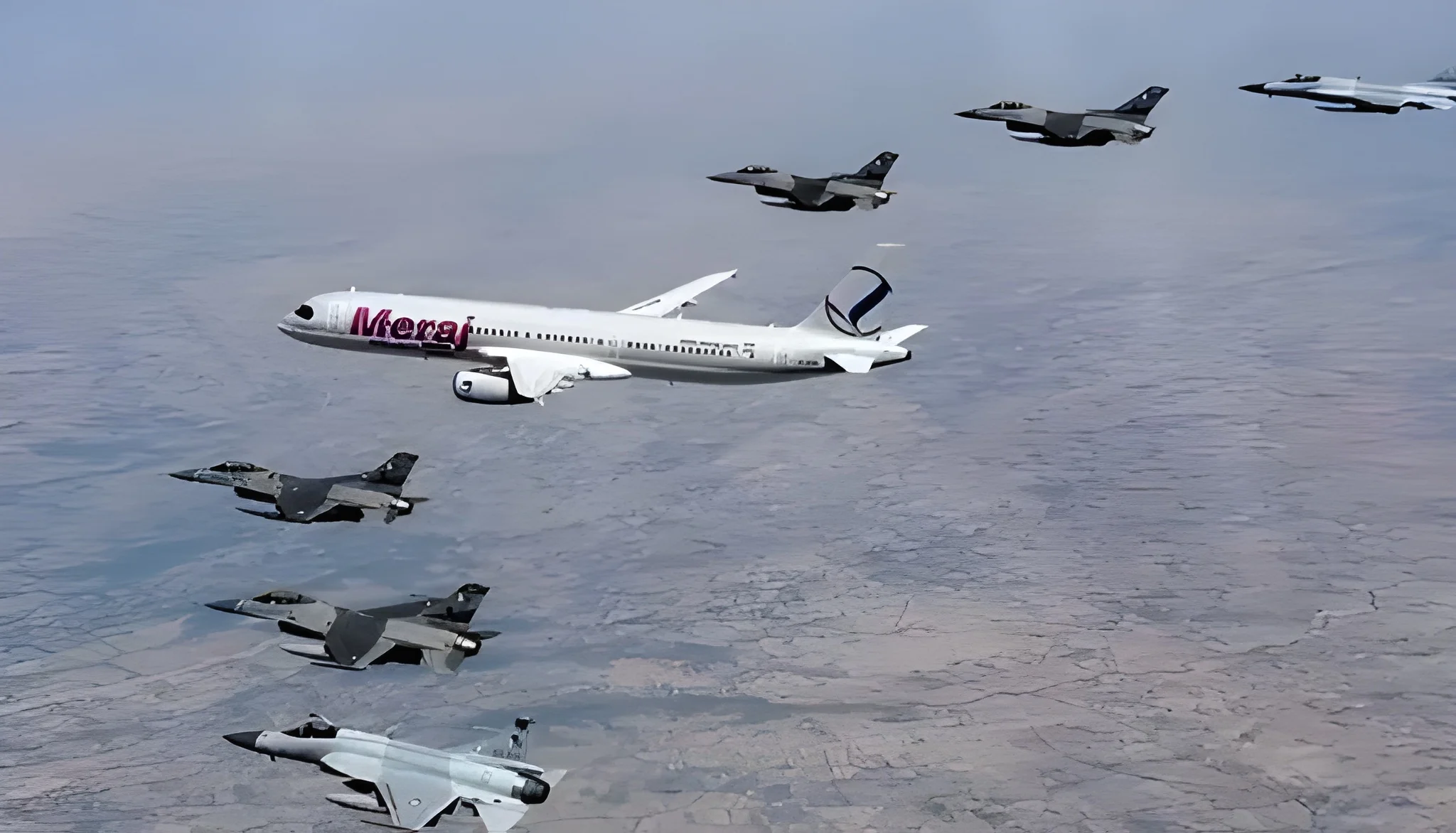 PAF fighter jets honour Iranian President Pezeshkian with aerial salute