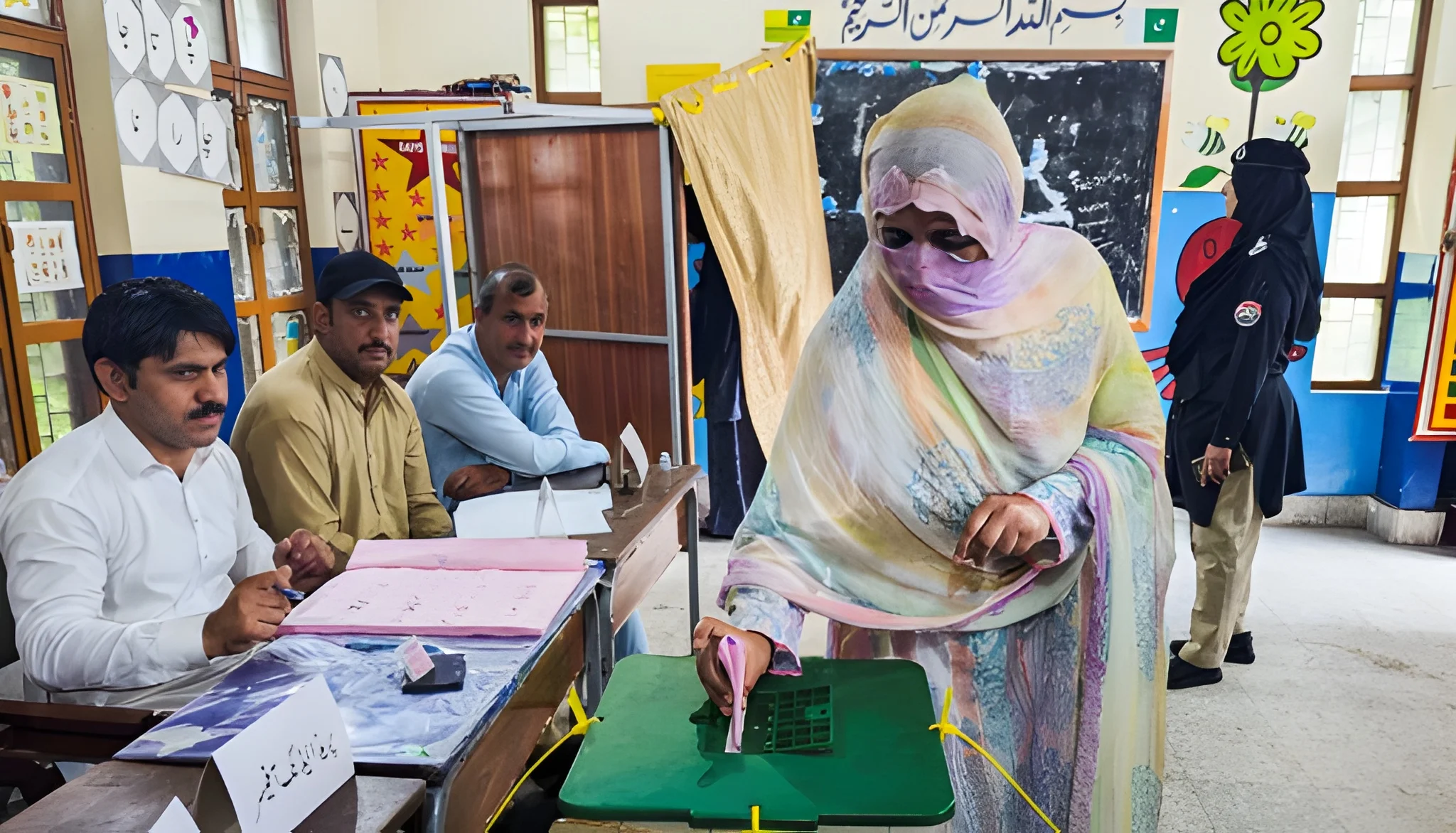 ajk-thirdphase-polling-underway-in-bagh-haveli