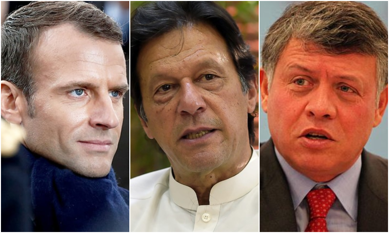 pm-imran-khan-apprises-french-president-jordan-king-of-situation-in-iojk