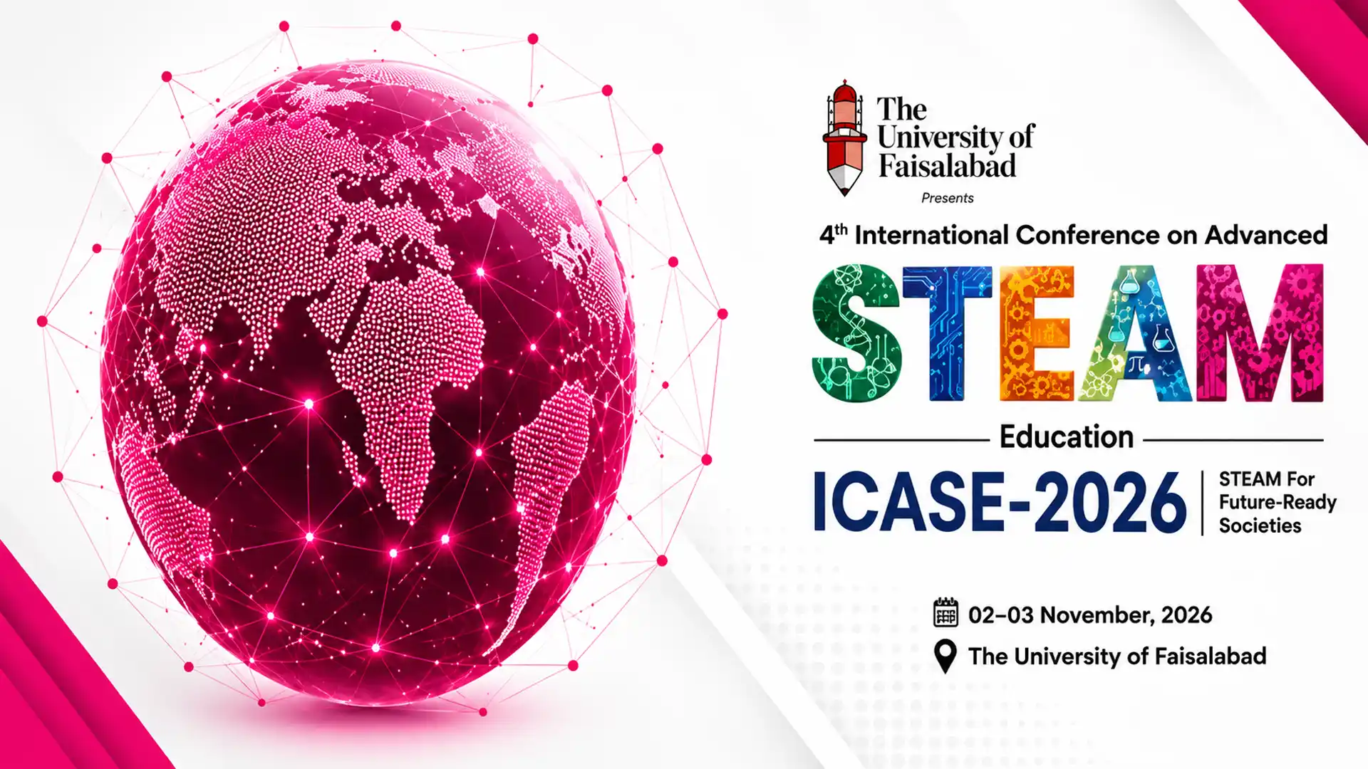 پاکستان میں بین الاقوامی STEAM کانفرنس ICASE-2026، طلبہ، محققین اور ماہرین ایک پلیٹ فارم پر جمع ہوں گے