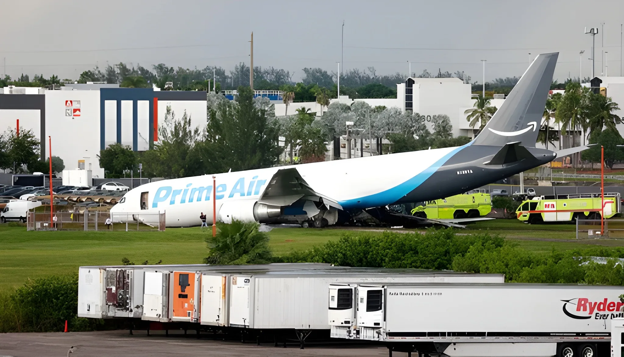 Amazon Cargo Plane Crashes at Miami Airport, Killing at Least Five