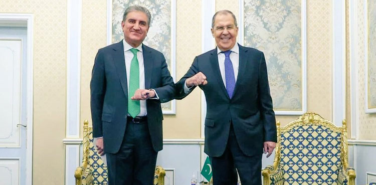 fm-qureshi-meets-russian-counterpart-in-dushanbe