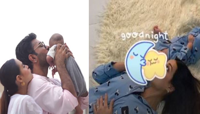 iqra-aziz-little-kabir-twin-in-adorable-blue-outfits-for-bts-photo