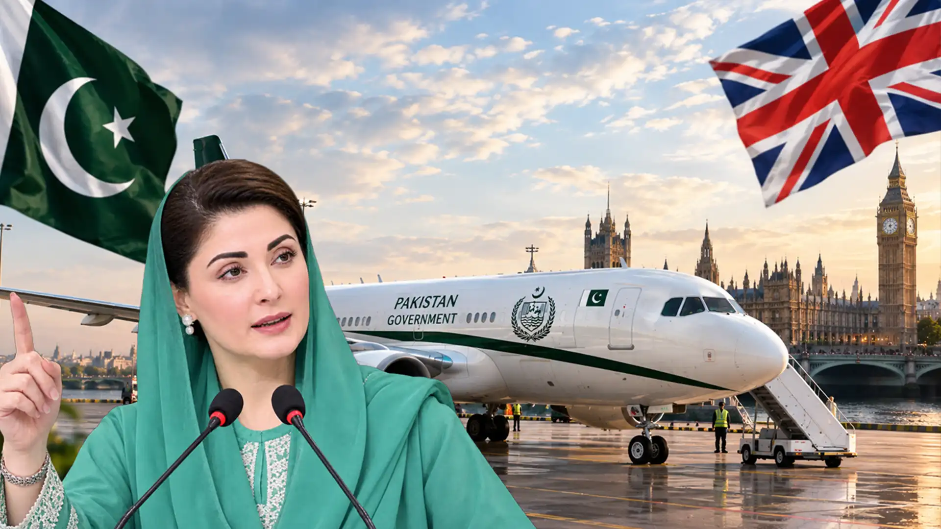 Maryam Explains Use of Punjab Govt Plane for London Trip
