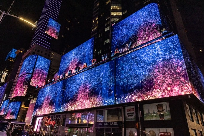 Pakistani Artist Illuminates Times Square with Unique Hand-Painted Work