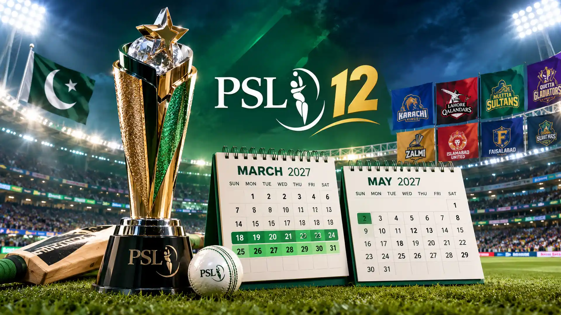 PSL 12 کی تاریخوں کا اعلان، میچز کب ہوں گے؟