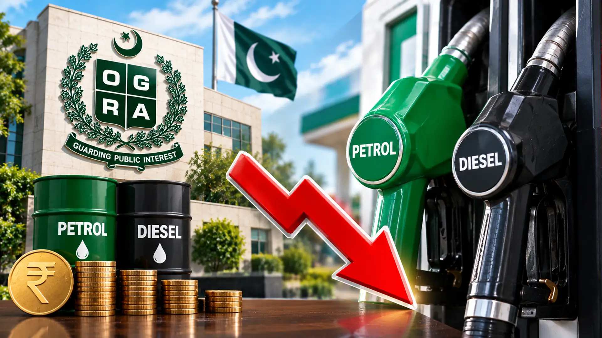 اوگرا نے پیٹرول اور ڈیزل کی قیمتوں میں کمی کر دی