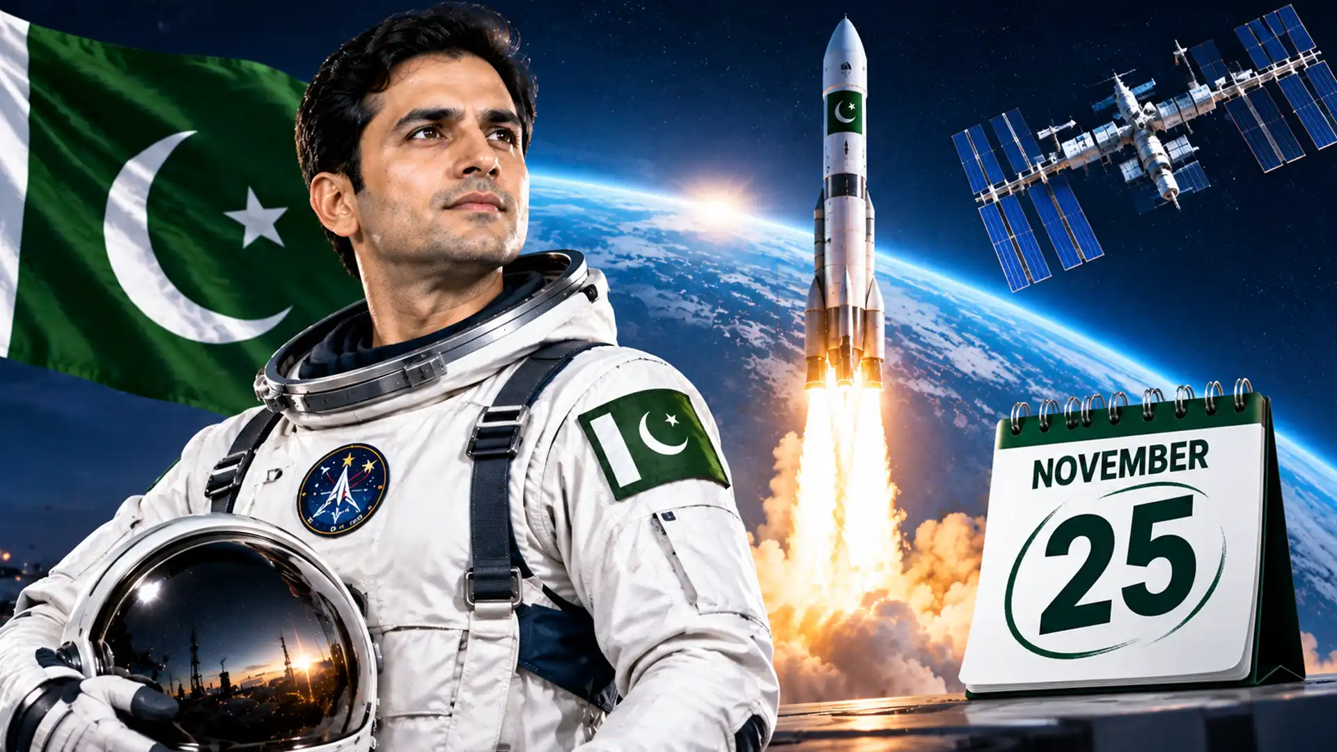 پہلا پاکستانی خلا باز 25 نومبر کو خلا میں جائے گا