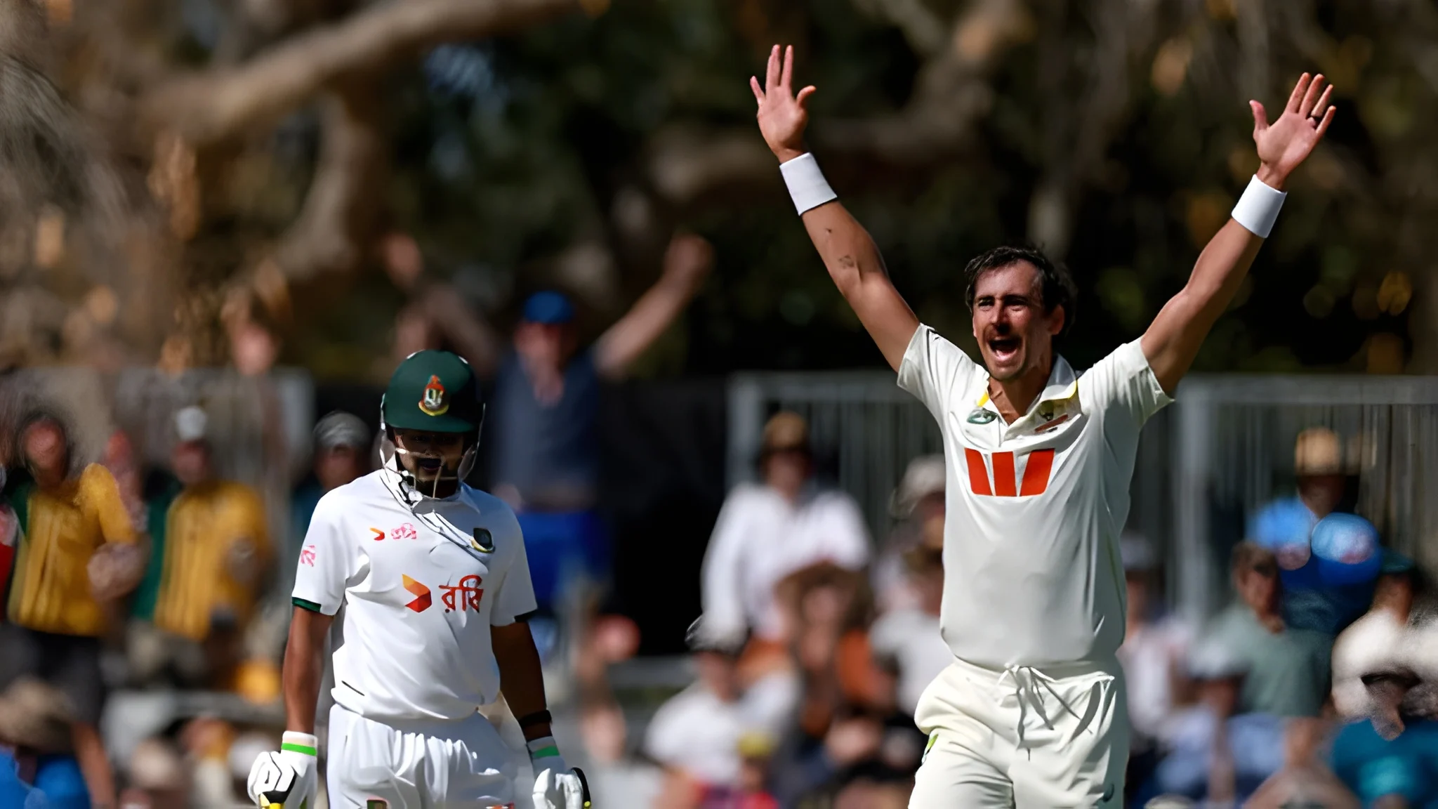 australia-lead-by-101-in-second-bangladesh-test-as-18-wickets-fall-on-day-one